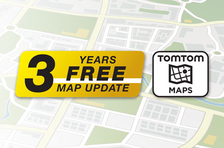 3 Years Free-Of-Charge Map Updates - INE-F904D